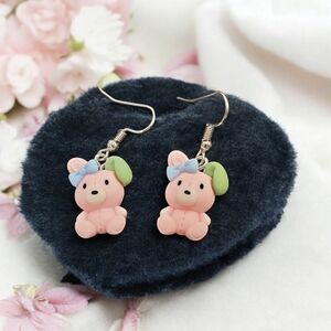 Adorable Pink Bunny Earrings